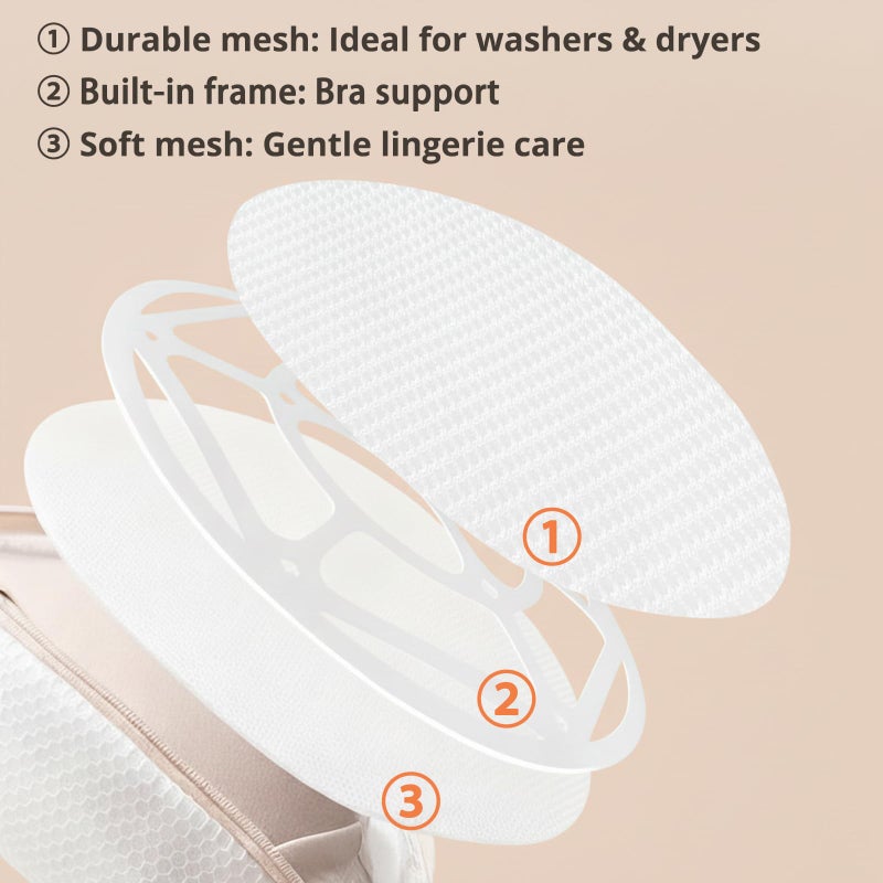 Cociat 2Pcs Bra Laundry Bags for Washer and Dryer Wash Bags Bra Lingerie Underwear - Image 4