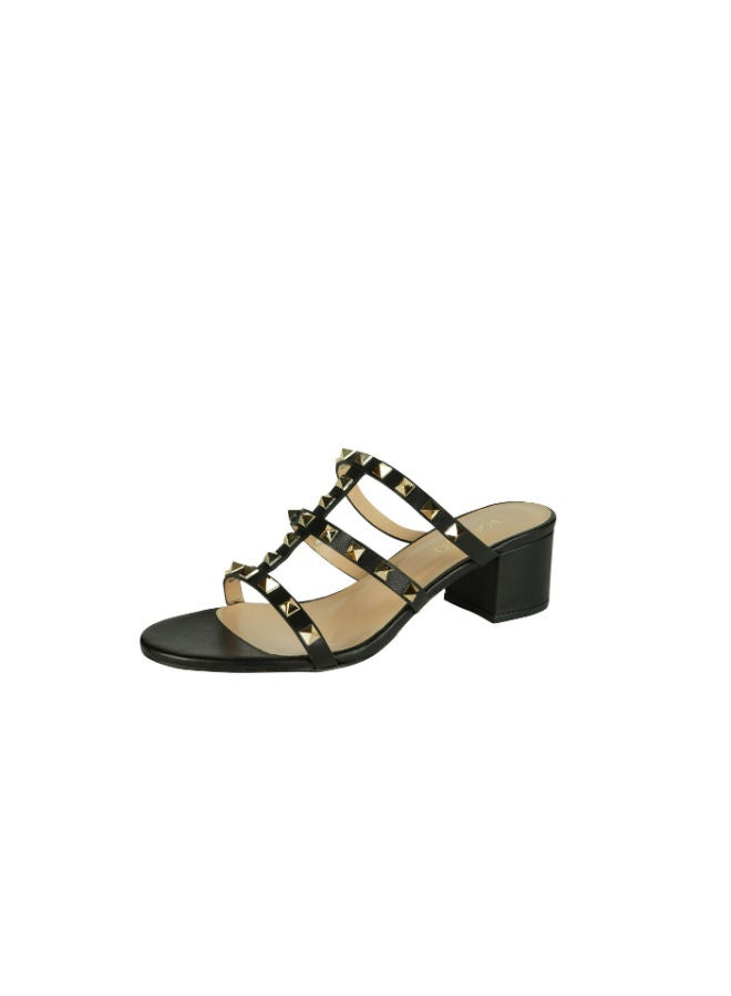 POLETTO Poletto Ladies Block Heel 16984 C02 Black  - Image 3