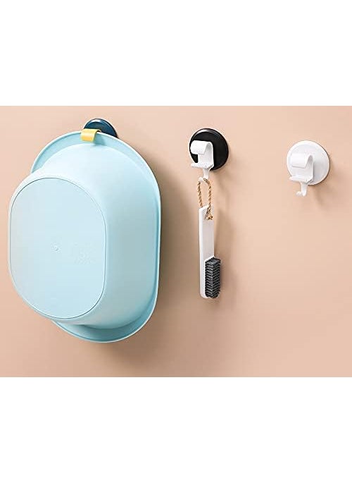 KolorFish KolorFish PunchFree Hooks Waterproof Multifunction Wall Hangers for Handbags Keys Bathroom Kitchen Home Office Yellow  - Image 4