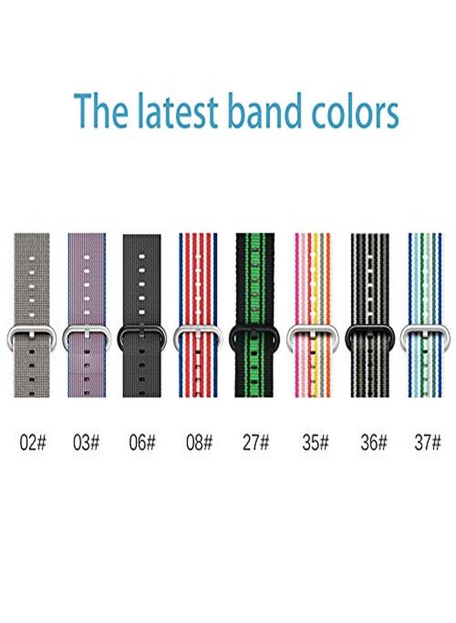 C2D JOY Woven Nylon Strap Compatible with Garmin Forerunner 920XT Bands Replacement Accessory - Large (Black) - Image 2