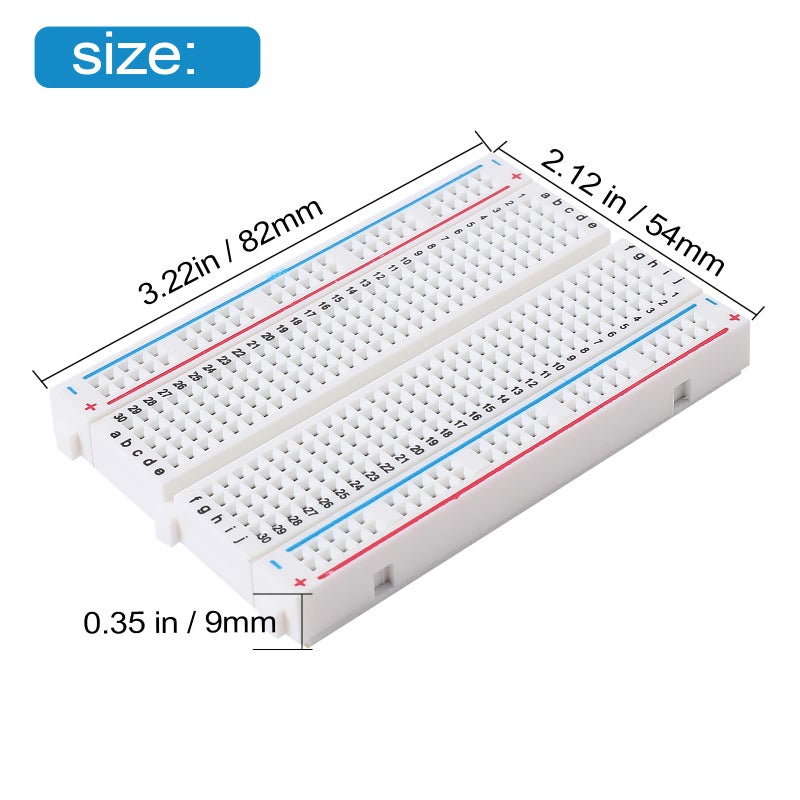 DEYUE breadboard Set Prototype Board - 6 PCS 400 Pin Solderless Board Kit for Raspberry pi and Arduino Project - Image 2