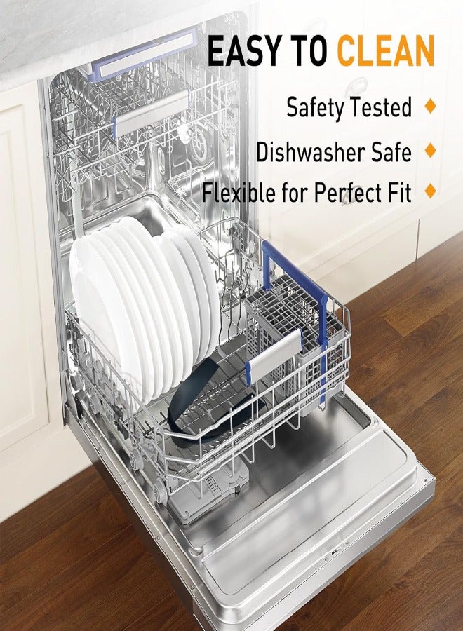 أغطية الفجوات عبوتان، 2024 واقي جديد مقاوم للحرارة لسطح موقد المطبخ مقاوم للحرارة 2024، واقي فجوة المطبخ وسد الفجوات بين خزانة المطبخ وسطح الموقد سهل التنظيف، 21 بوصة أسود - Image 2