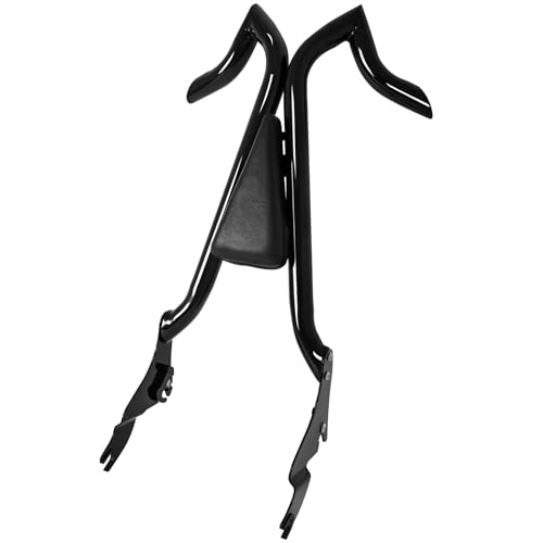 Fjpacemt Sissy Bar Backrest for Harley Davidson, 1 1/2" Bar Detachable Passenger Back Rest Rear Pad for Harley Touring Road Glide Street Glide Road King Ultra CVO Limited Electra Glide 2009-2024 - Image 1
