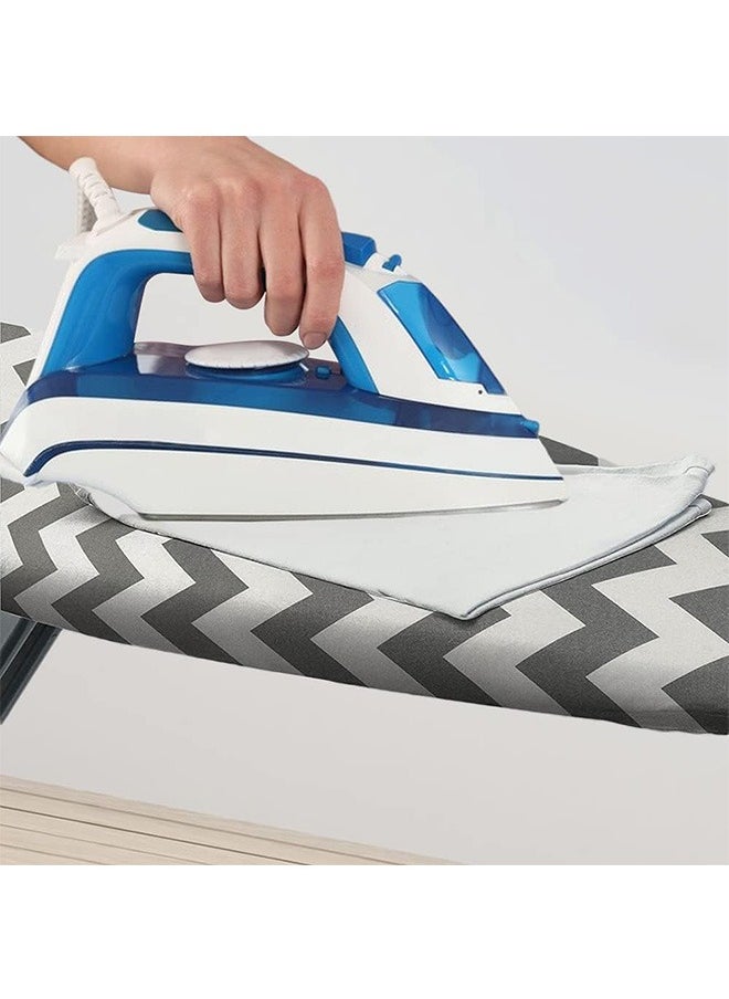 Lroning Board Cover and Pad for Extra Wide 135 * 56cm Ironing Boards,Premium Heavy Duty 3-Layer Silicone Coated Cover with 2mm Foam and 4mm Felt,Resists Scorching and Staining