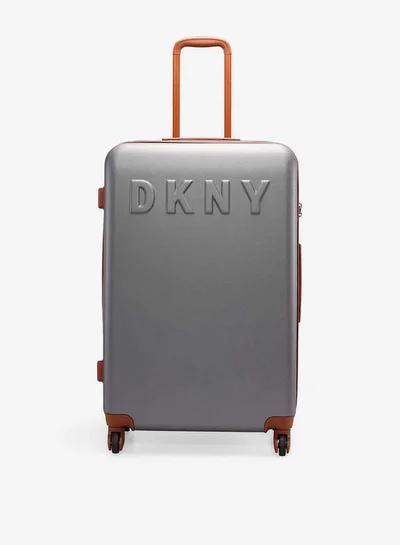 DKNY Men's Solid Hardcase Trolley Bag with Retractable Handle 24-M - Domestic