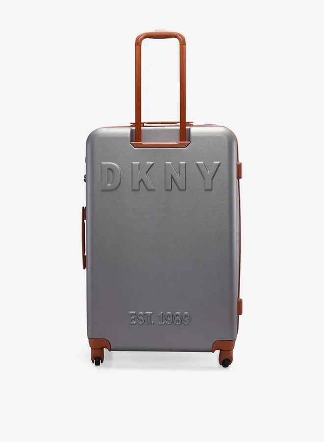 DKNY Men's Solid Hardcase Trolley Bag with Retractable Handle 24-M - Domestic
