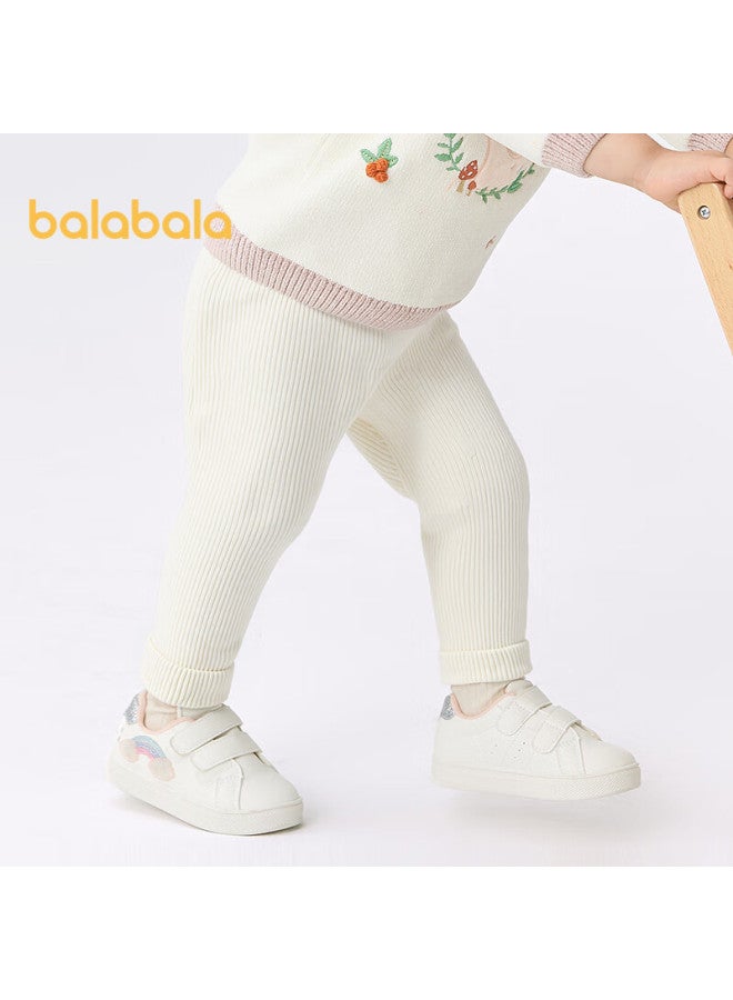 Balabala Fleece-lined Leggings For Infants And Toddlers, Girls' Pants For Autumn And Winter, Warm, Versatile, Style, 209425108001 - Image 5