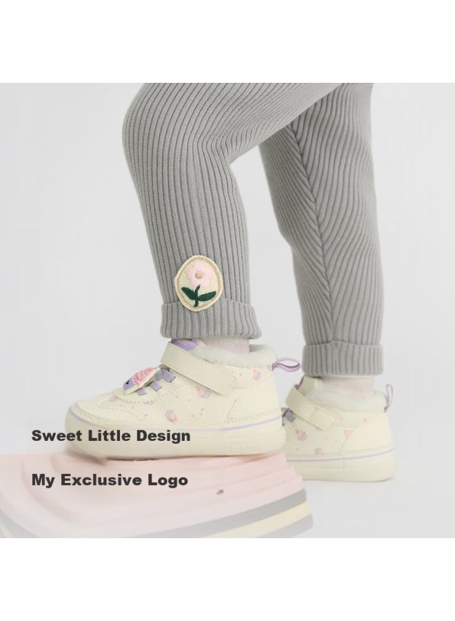 Balabala Fleece-lined Leggings For Infants And Toddlers, Girls' Pants For Autumn And Winter, Warm, Versatile, Style, 209425108001 - Image 2