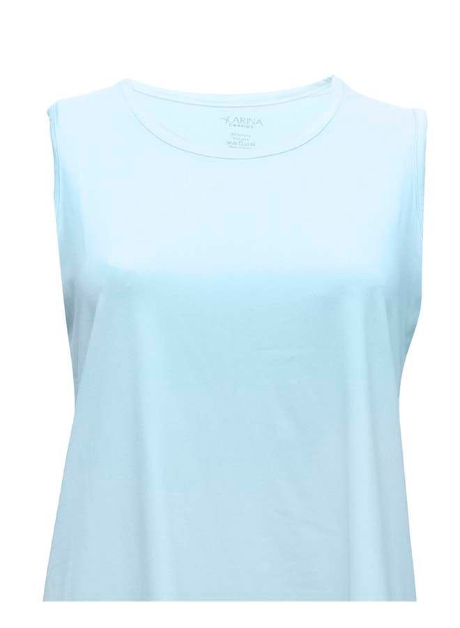 Carina تي شيرت بدون أكمام بياقة دائرية من الكوكيز - Image 1