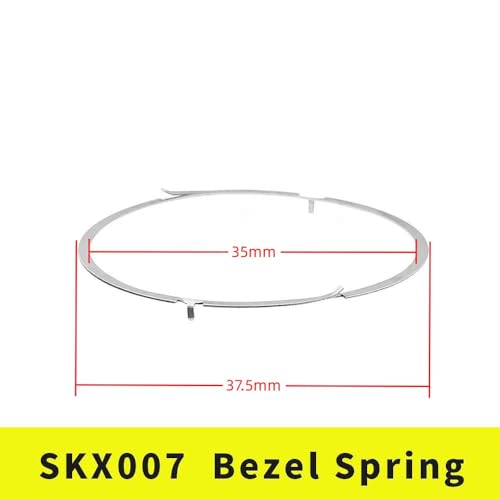 TOMIYOY Silver Stainless Steel Bezel Click Spring Ring Fit for Skx005 007 Watch Case Replace Parts (2 PCS) - Image 2