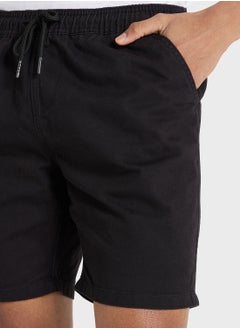 BRAVE SOUL Chino Shorts with Elasticated Waist Drawcord  - Image 4
