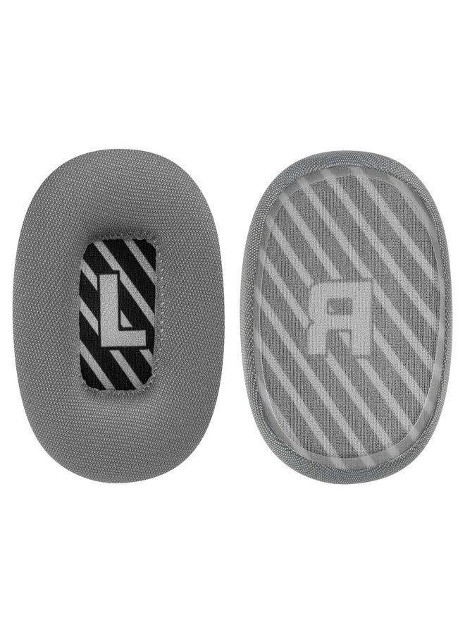 Geekria Comfort Mesh Fabric Replacement Ear Pads for Astro Gaming A10 Gen 2 Headphones Ear Cushions, Repair Parts (Grey/Black) - Image 3