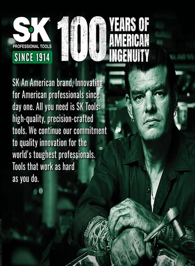 SK 1/2" Drive Socket Set, Metric Sockets, 11-Piece 10-20mm, SuperKrome Finish, Preminum CR-V Construction, with Aluminum Socket Organizer - Image 2