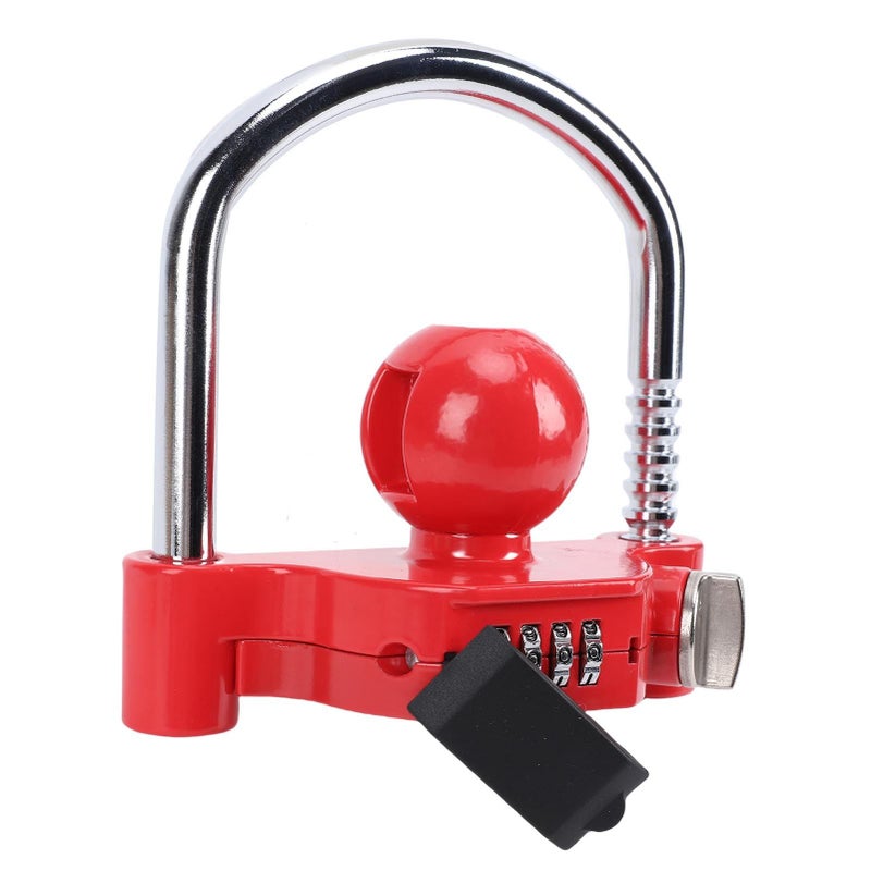 Heavy Duty U Shaped Trailer Lock 4 Digit Combination Security Anti Thefit For 1 7 8 2 2 5 16 Inch Couplers Adjustable - Image 5