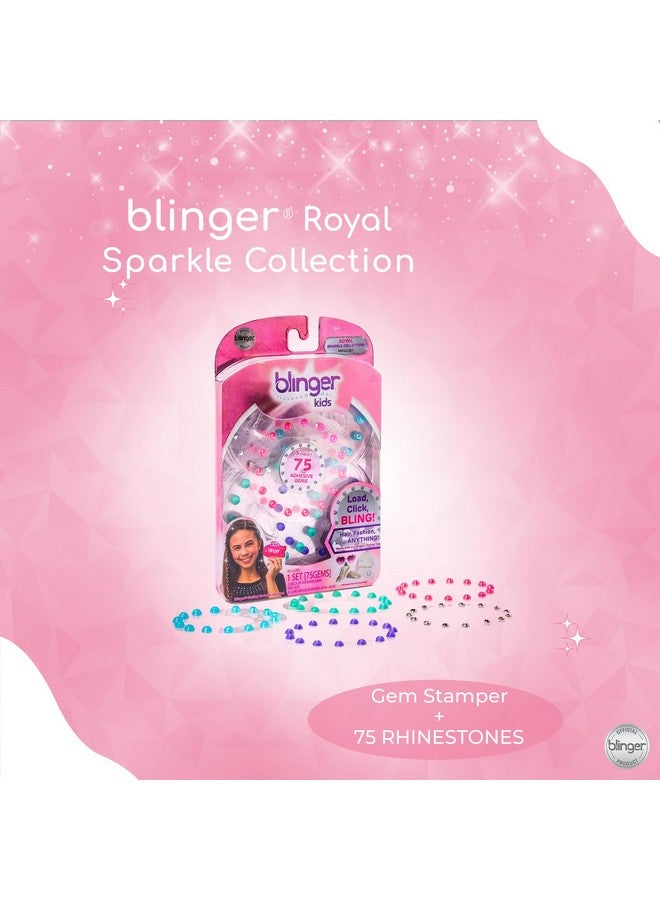 Blinger blinger Sparkle Collection Refill Pack - Royal | 5 Discs - 75 Rhinestones | Bling In Brush Out | Works with blinger Hair Styling Tool (Multicolored) - Image 2