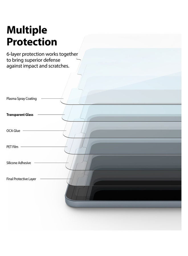 Ringke Tempered Glass Screen Protector Invisible Defender 9H For iPad Air 4/iPad Pro Clear - Image 4