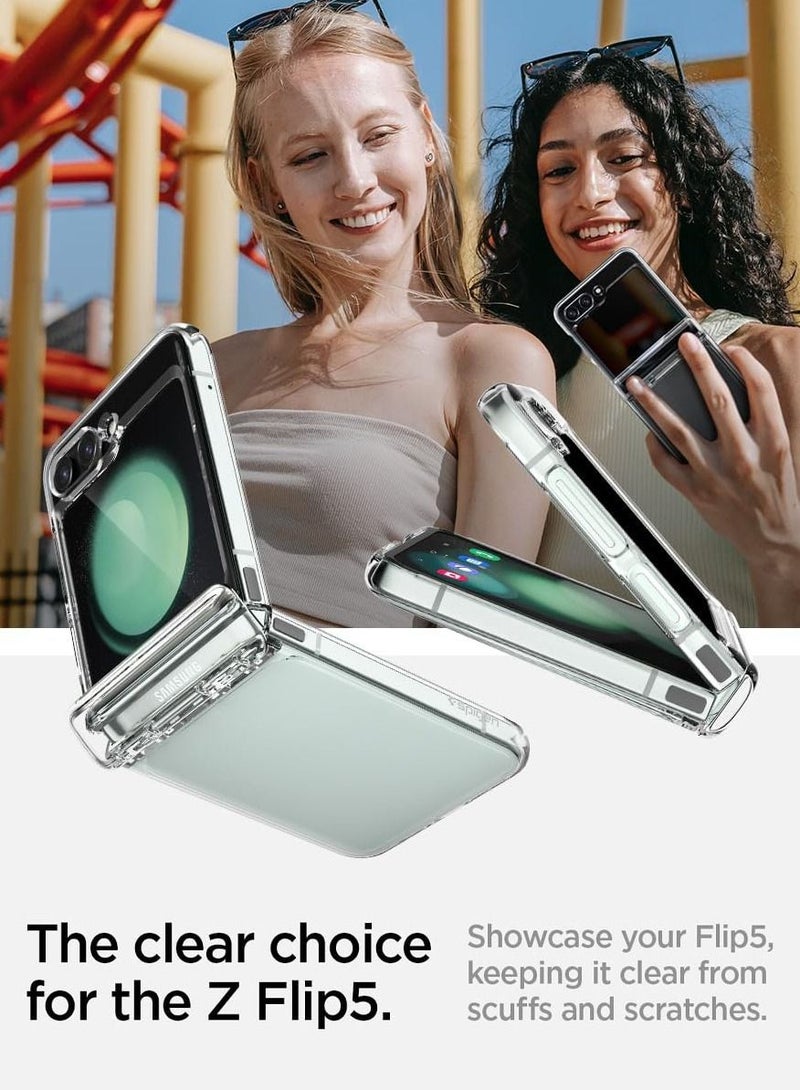 Spigen Thin Fit Pro Samsung Galaxy Flip 5 Case Cover (2023) - Crystal Clear - Image 5