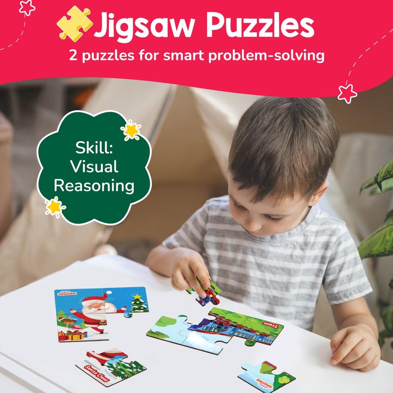 Smartivity صندوق مشغول قائم على منهج مونتيسوري للأطفال من 3 إلى 5 سنوات - مجموعة أنشطة تعليمية 7 في 1 لرياض الأطفال للأطفال من 3-6 سنوات | هدية عيد ميلاد للأطفال | لعبة تعليمية لتطوير المفردات، المهارات الحركية الدقيقة، متعددة الألوان - Image 5