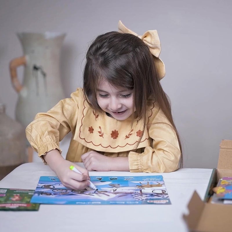 Smartivity صندوق مشغول قائم على منهج مونتيسوري للأطفال من 3 إلى 5 سنوات - مجموعة أنشطة تعليمية 7 في 1 لرياض الأطفال للأطفال من 3-6 سنوات | هدية عيد ميلاد للأطفال | لعبة تعليمية لتطوير المفردات، المهارات الحركية الدقيقة، متعددة الألوان - Image 2