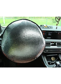 2PCS Steering Wheel Sun Shade Cover Cooling Steering Wheel Sun Block Anti-Heat Aluminum Foil Steering Wheel Cover Steering Wheel Sun Heat Shield for Car Keep Cool in The Heat - pzsku/Z860C52AE43A705DE75B9Z/45/_/1680585763/38e447aa-ee23-4ad2-9638-a95bde368588