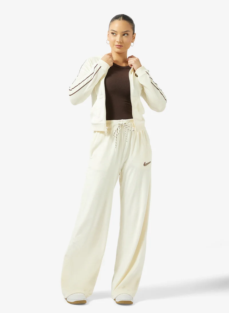 نايكي Nsw Trend Velour Pixel High-Rise Wide Sweatpants