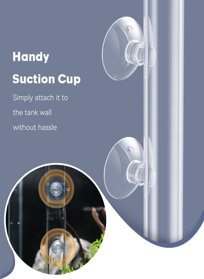 باوفلي طقم أطباق تغذية أسماك الزينة من باوفلاي - أنبوب تغذية زجاجي شفاف للروبيان مع طبق وكوبين شفط، مستلزمات تغذية لأسماك البيتا وأحواض الأسماك الاستوائية - Image 5