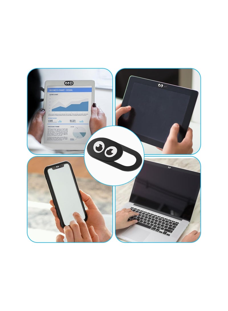 8PCS Webcam Cover Slide, Thin Phone Camera Cover Laptop Computer Camera Cover Slide Blocker Slider Lens Cover Protector Protect Privacy Security Fits Desktop PC Tablet Pad(Eye) - Image 4