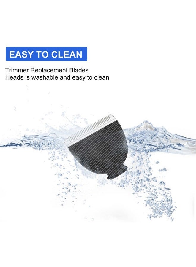 Piwerod عبوة 3 شفرات بديلة متوافقة مع ماكينة الحلاقة مريديان، شفرات بديلة سيراميكية صحية متوافقة مع ماكينة حلاقة الجسم مريديان (أونيكس وساج)، أسود - Image 2