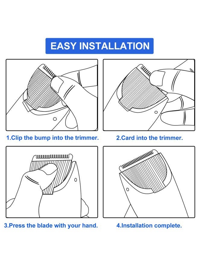 Piwerod عبوة 3 شفرات بديلة متوافقة مع ماكينة الحلاقة مريديان، شفرات بديلة سيراميكية صحية متوافقة مع ماكينة حلاقة الجسم مريديان (أونيكس وساج)، أسود - Image 3