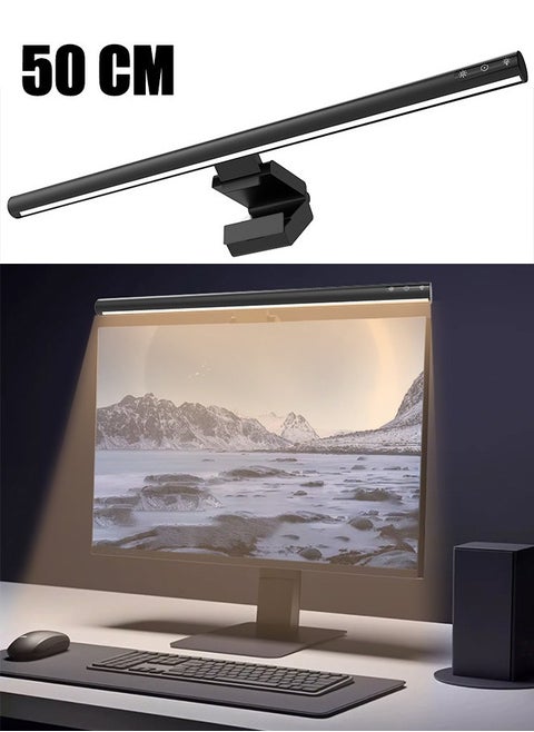 Adjustable Monitor Light Bar Adjustable Eye Protection Dimmable Lamp Bar With Touch Pannel USB LED Light for Laptop Keyboard Desktop Home Office 50cm