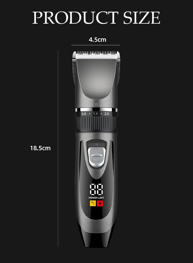 DUNISO Hair Clippers Electric with 5 Modes Hair Cutting Kit Pro Mens Clippers for Hair Cutting Quite LED Display Cordless Rechargeable Hair Trimmer Set Professional Barbers Grooming Kit - Image 4