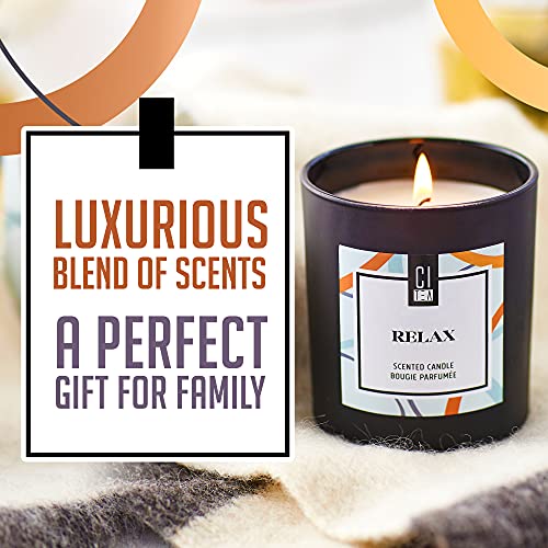 CITea - 100% Natural Soy Wax Scented Candle, Stress Relief Soy Candle with Natural Oils, Large Candle 8 Oz, Sandalwood and Musk Scent, Relax - Image 4
