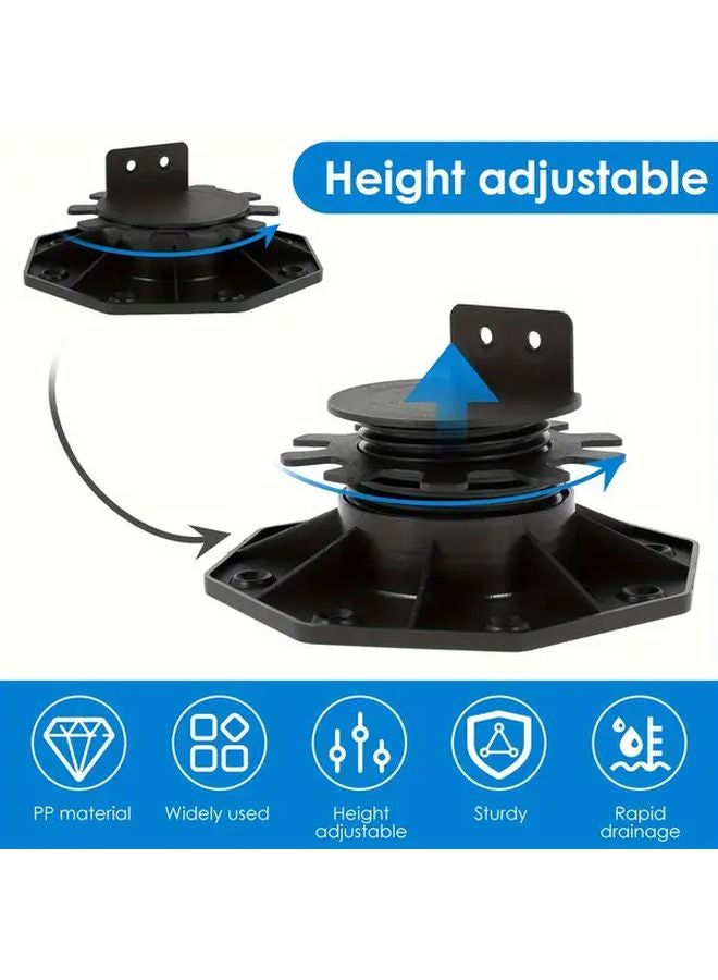 10pcs Adjustable Deck Support Pedestal Base Raised Platform Floor Height 16 20cm - Image 4