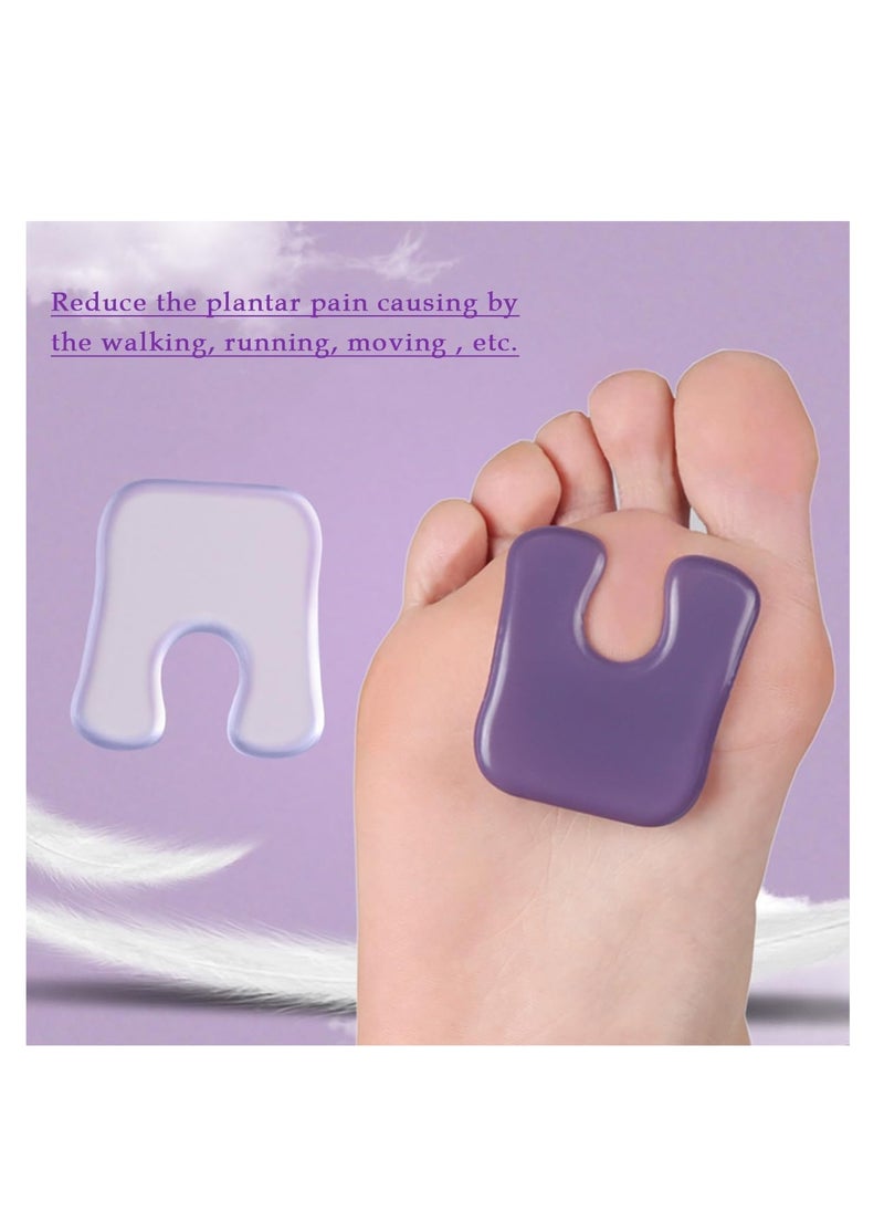 Generic Metatarsal Pads for Women, Gel Callus Pads, High Heels Anti-Wear Pad, Self-Sticking Forefoot Cushions, Prevent Blisters and Calluses, Not Easy to Slide, for Dance, Running, Climbing, Hiking 8 Pack  - Image 2
