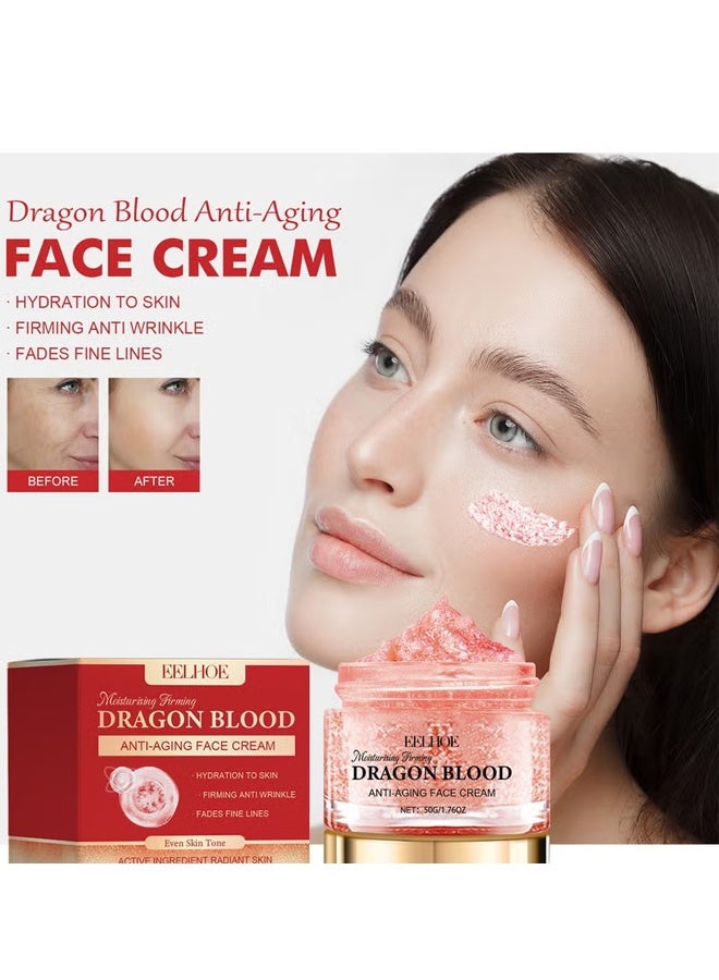 EELHOE Retinol Placenta Dragon Blood Cream, Dragons Blood Easy Cream, Dragons Blood Cream For Anti Wrinkle, Nourishing & Hydrating, For All Skin Types (50g) - Image 1
