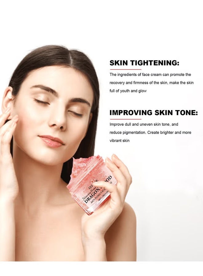 EELHOE Retinol Placenta Dragon Blood Cream, Dragons Blood Easy Cream, Dragons Blood Cream For Anti Wrinkle, Nourishing & Hydrating, For All Skin Types (50g) - Image 4