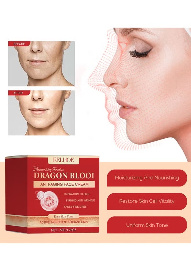 EELHOE Retinol Placenta Dragon Blood Cream, Dragons Blood Easy Cream, Dragons Blood Cream For Anti Wrinkle, Nourishing & Hydrating, For All Skin Types (50g) - Image 5
