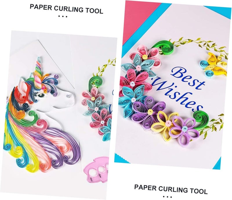 DOITOOL 1set Paper Quilling Pens Creative DIY Craft Tool for Rolling and Curling for Beginners and Quilling Enthusiasts for Greeting Cards and Holiday Decorations 2pcs - Image 4