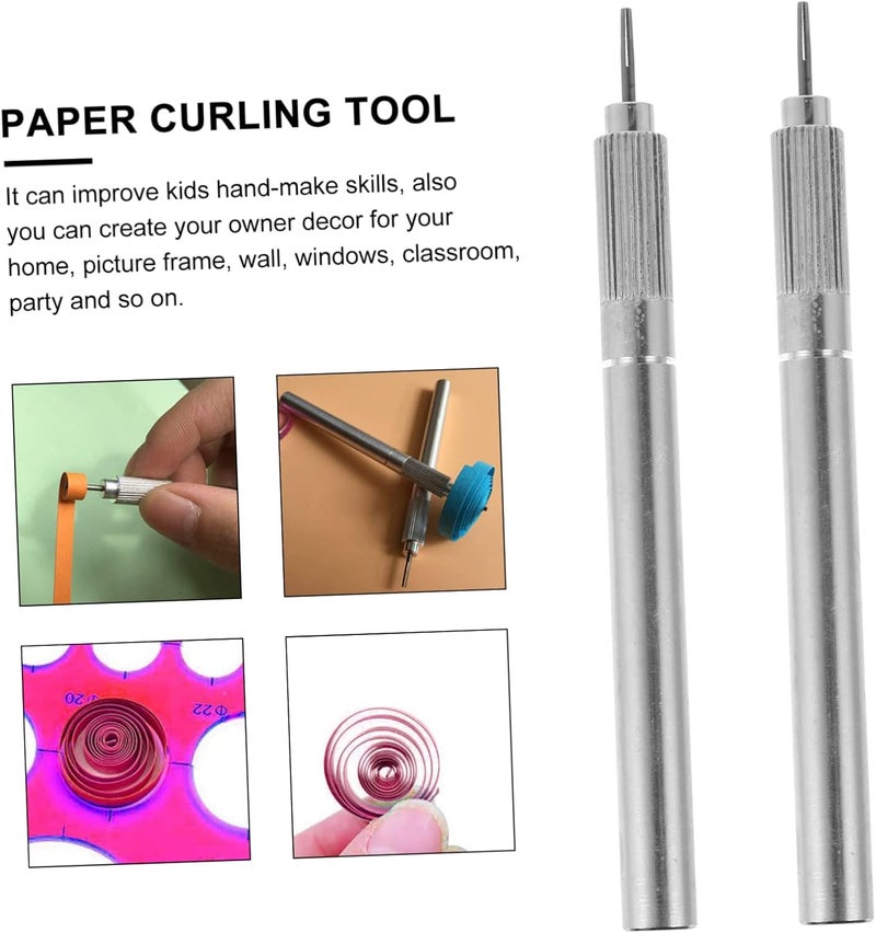 DOITOOL 1set Paper Quilling Pens Creative DIY Craft Tool for Rolling and Curling for Beginners and Quilling Enthusiasts for Greeting Cards and Holiday Decorations 2pcs - Image 1