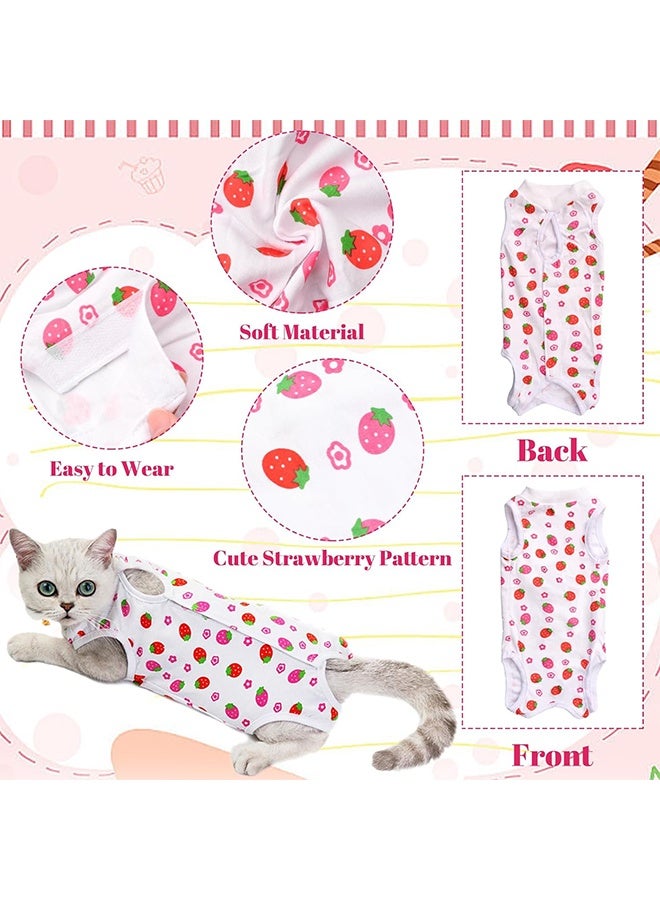 Cat Professional Recovery Suit Surgical Recovery Shirt Breathable Recovery Suit for Cats After Surgery Wear Anti Licking Wounds Perfect E-Collar Alternative Pajama Suit (Size L) - Image 3