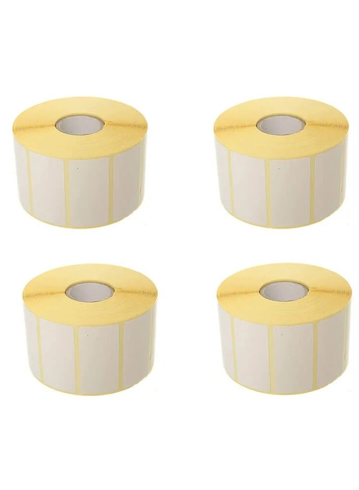 مقاس 60*40 ورق باركود حراري كرتون 50 رول/1000 ستيكرر