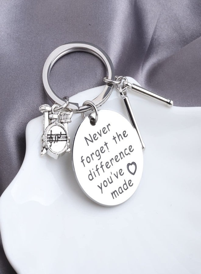 MYOSPARK Drum Keychain Drummer Gift Percussion Jewelry Drum Player Band Gifts Drumstick and Drumkit Charms Percussionist Gift (Difference Drum KC) - Image 3