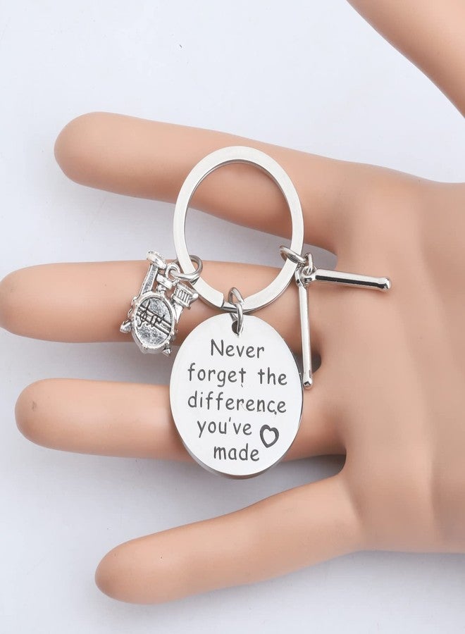 MYOSPARK Drum Keychain Drummer Gift Percussion Jewelry Drum Player Band Gifts Drumstick and Drumkit Charms Percussionist Gift (Difference Drum KC) - Image 5