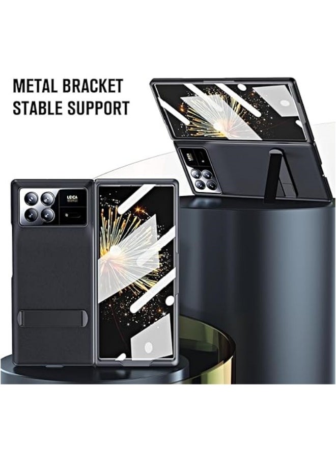 General - Compatible with Xiaomi Mix Fold 3 5G Case, Mi Mix Fold 3 Leather Case with Front Screen Protector & Built-in Kickstand Phone Case for Mi Mix Fold 3 - Image 1