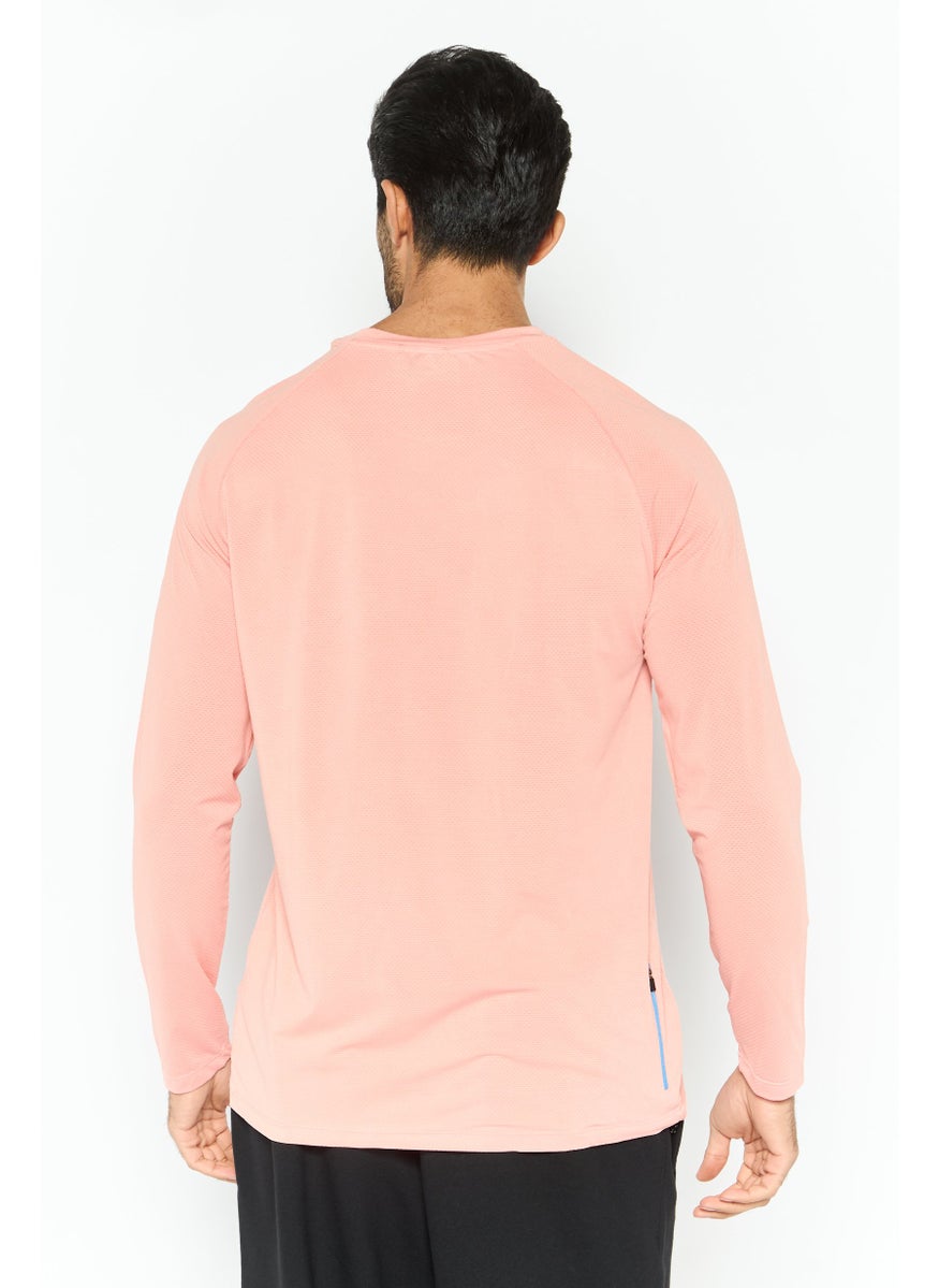 Men Sportswear Fit Long Sleeves Outdoor T-Shirt, Pink - pzsku/Z860CC35962B61828F5DDZ/45/_/1737642306/702a6404-7889-44b8-b41b-2f30e13f3558