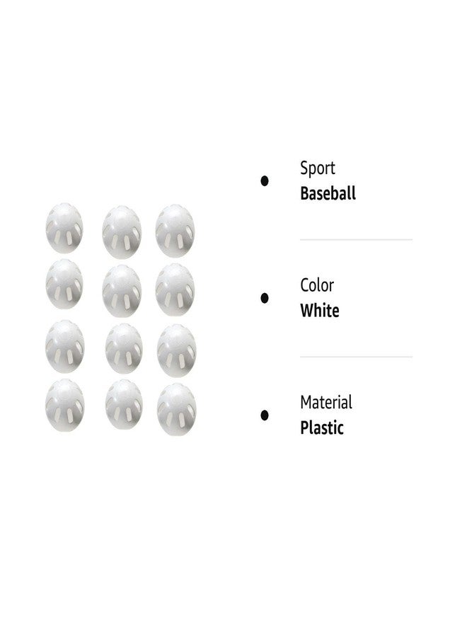 Wiffle Ball Baseballs Official Size (12 Pack) - Image 2