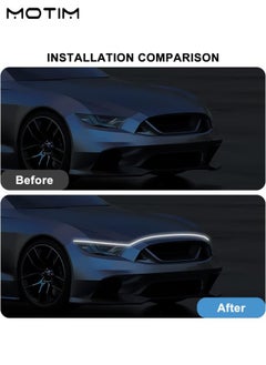 Motim Car Hood LED Light Strip 71 Inch, Exterior Headlights, Waterproof Car Led Light Strips, Daytime Running Light Strips for Car and Truck  - Image 3