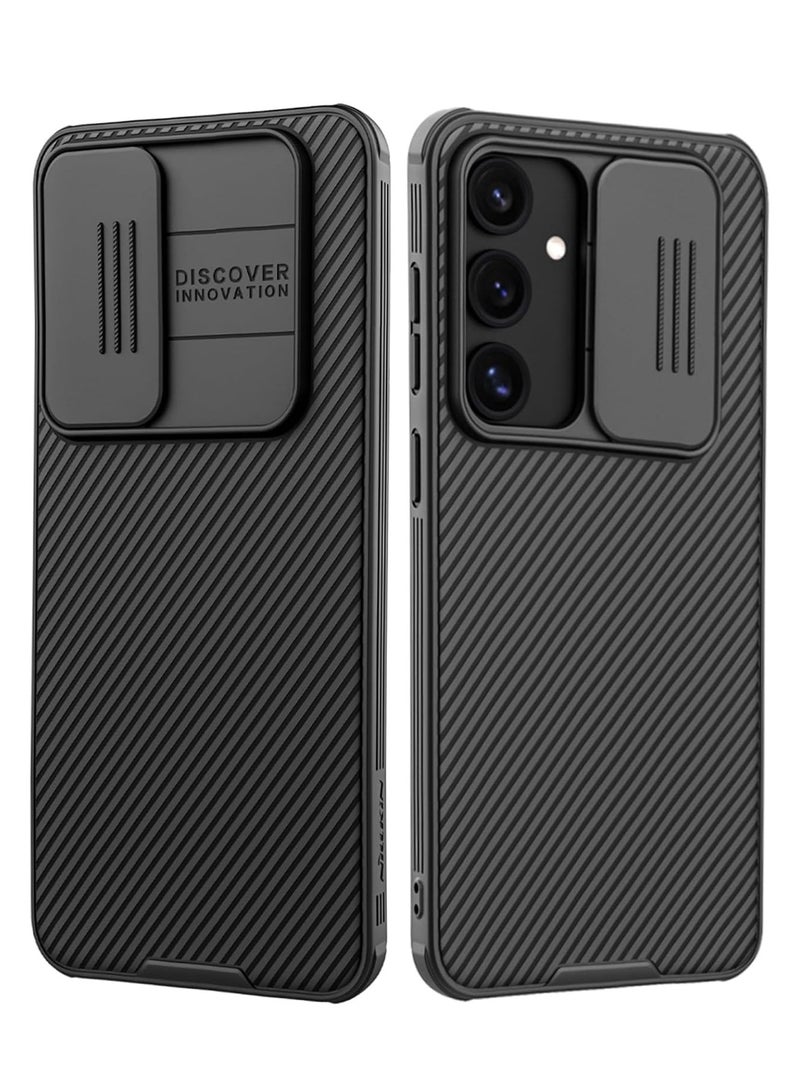 نيلكين جراب لهاتف سامسونج جالاكسي S25 FE، غطاء منزلق لحماية عدسة الكاميرا، خلفية صلبة من TPU + PC مع إطار ممتص للصدمات، مقاوم لبصمات الأصابع، غطاء واقٍ نحيف وخفيف - Image 1