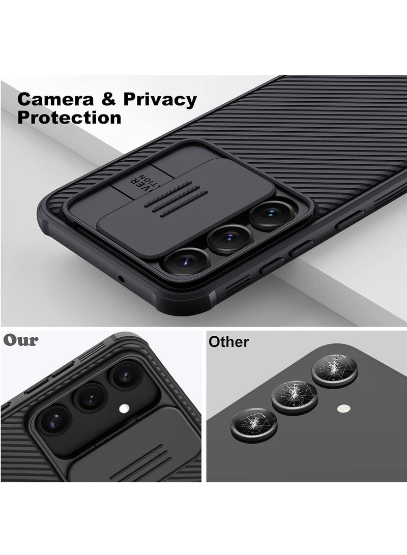 نيلكين جراب لهاتف سامسونج جالاكسي S25 FE، غطاء منزلق لحماية عدسة الكاميرا، خلفية صلبة من TPU + PC مع إطار ممتص للصدمات، مقاوم لبصمات الأصابع، غطاء واقٍ نحيف وخفيف - Image 2