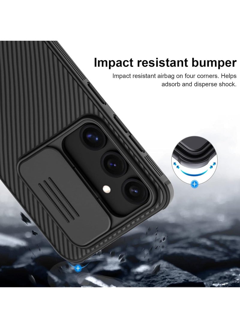 نيلكين جراب لهاتف سامسونج جالاكسي S25 FE، غطاء منزلق لحماية عدسة الكاميرا، خلفية صلبة من TPU + PC مع إطار ممتص للصدمات، مقاوم لبصمات الأصابع، غطاء واقٍ نحيف وخفيف - Image 5